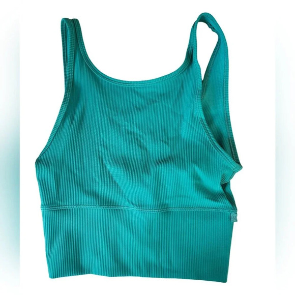 Lululemon Power Pivot Tank Top *Rib Maldives Green - Picture 6 of 9